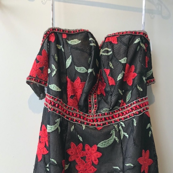 Mon Cheri 'Ellie Wilde' Floral Strapless Gown - Picture 3 of 6